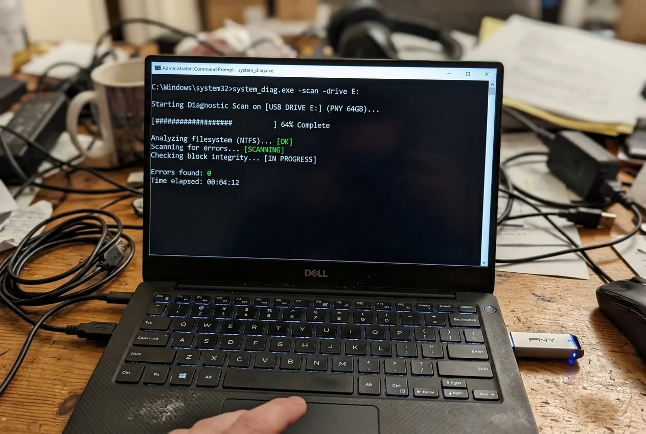 Hardwarová chyba při kopírování na USB: Zachraňte svá data dřív, než o ně přijdete! 2 Příkazový řádek a kontrola chyb USB disku pomocí CHKDSK