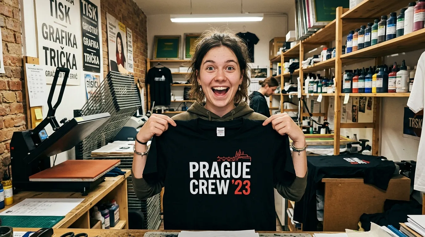 Kvalitní potisk triček v Praze pomocí technologie DTF a sítotisku