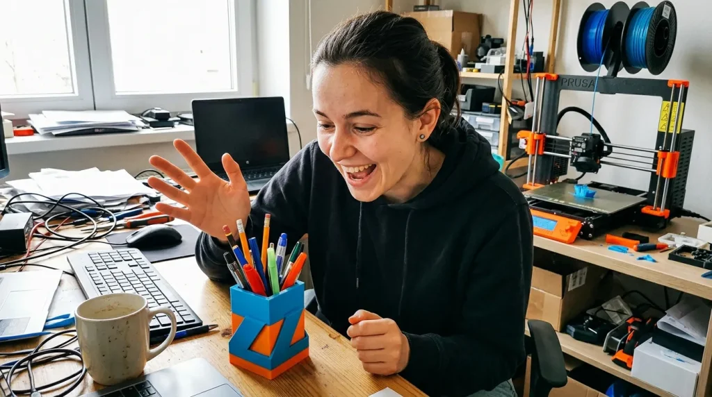 CopyHome.cz | Tipy a rady pro Kopírování, tisk, 3D tisk a skenování 7 Moderní vícebarevný stojánek na tužky vytištěný na 3D tiskárně
