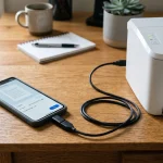 Tisk z mobilního telefonu přes USB kabel a OTG redukci