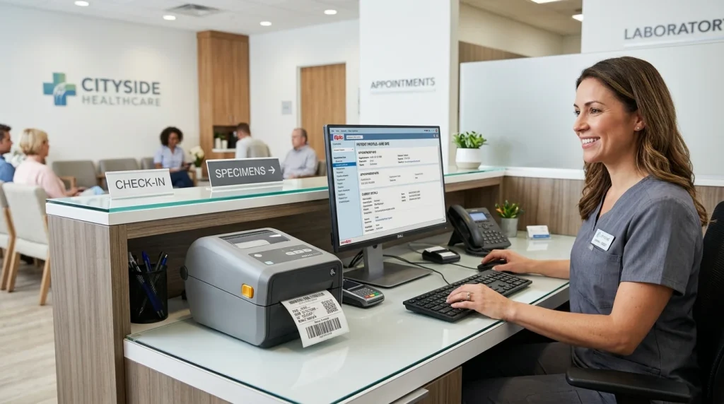 tisk štítků v programu medicus